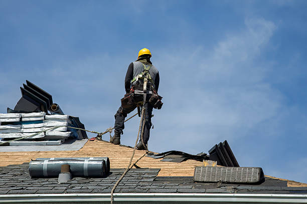 Professional Roofing technician working in Andrews, NC
